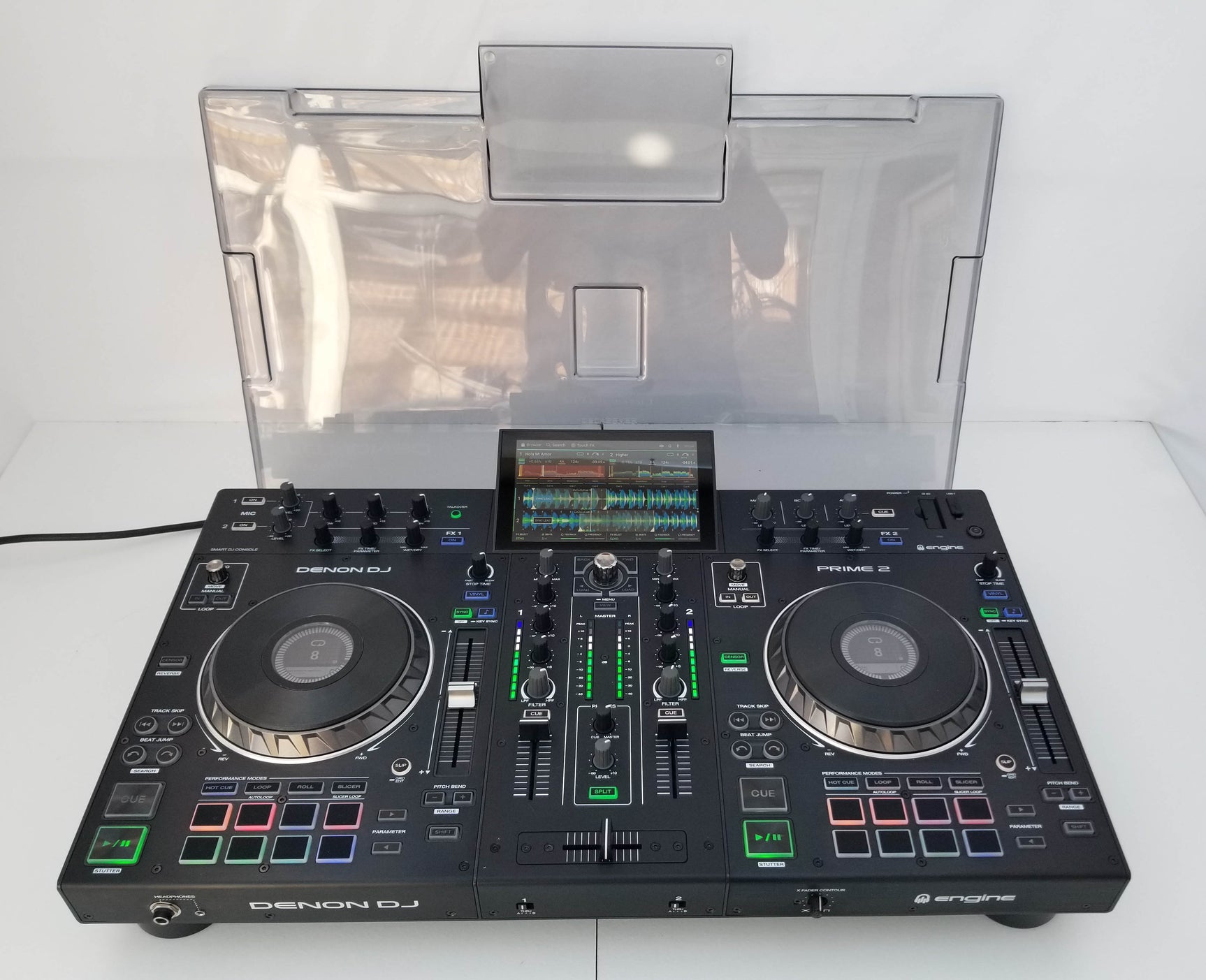 Denon DJ Prime 2 - 2 Deck Standalone DJ 7-inch Touchscreen + Deck Cover